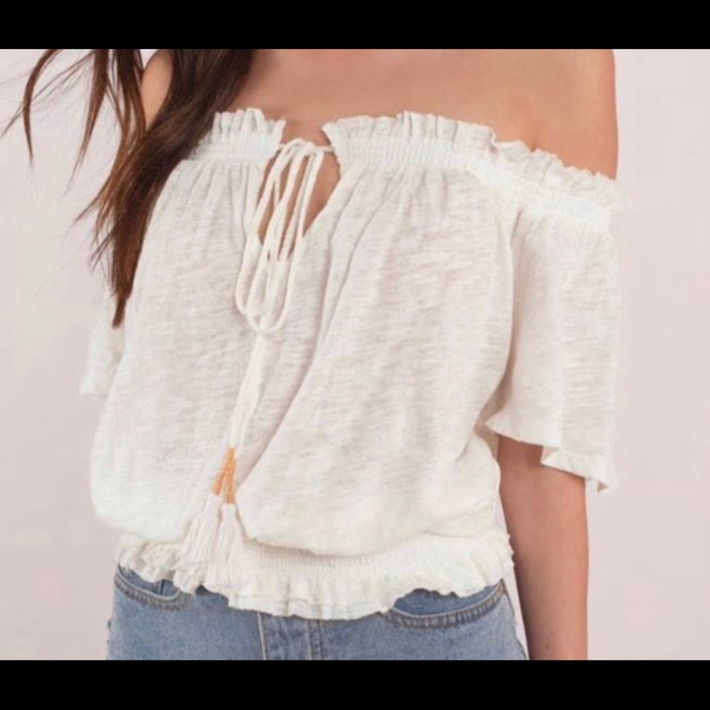 Free People Hunmingbird Off the Shoulder Top